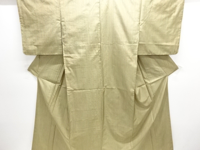 JAPANESE KIMONO / ANTIQUE KIMONO / SILK / TOKAMACHI TSUMUGI / WOVEN RAIN STRIPE